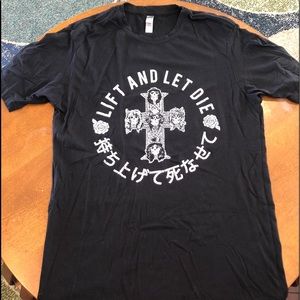 Lift & Let Die T-shirt- Men’s Small/Medium